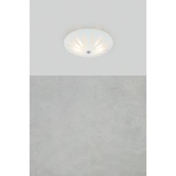 Markslöjd Petal plafon 1x40 W biały-chrom 108899