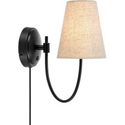 Markslöjd Amar kinkiet 1x40 W czarny-beżowy 108907