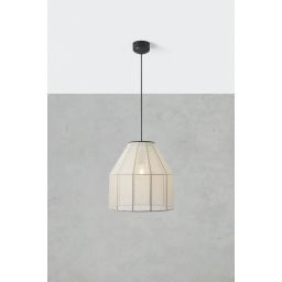 Markslöjd Aiko lampa wisząca 1x60 W czarna-beżowa 108956