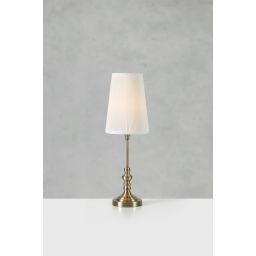 Markslöjd Noble lampa stołowa 1x40 W biała-mosiądz 108969