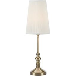 Markslöjd Noble lampa stołowa 1x40 W biała-mosiądz 108969