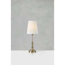 Markslöjd Noble lampa stołowa 1x40 W biała-mosiądz 108970