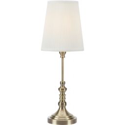 Markslöjd Noble lampa stołowa 1x40 W biała-mosiądz 108970