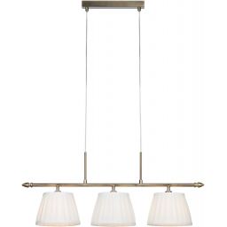 Markslöjd Oxford lampa wisząca 3x40 W biała-mosiądz 108975