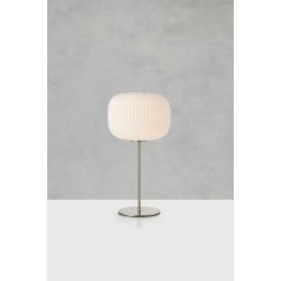 Markslöjd Sober lampa stołowa 1x40 W biała-nikiel 109007