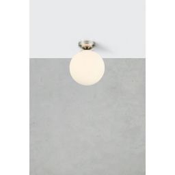 Markslöjd Stintino lampa podsufitowa 1x40 W biała-nikiel 109024
