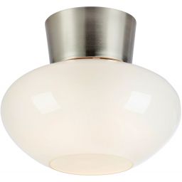 Markslöjd Malaga lampa podsufitowa 1x60 W biała-nikiel 109025