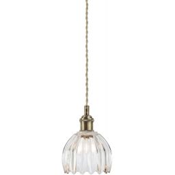 Markslöjd Gota lampa wisząca 1x40 W antyczny mosiądz-przezroczysta 109136