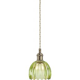 Markslöjd Gota lampa wisząca 1x40 W mosiądz-zielona 109138