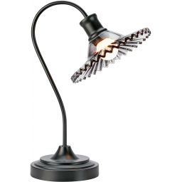 Markslöjd Novia lampa stołowa 1x40 W czarna-przydymiona 109151
