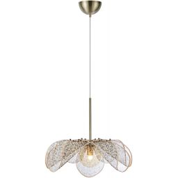 Markslöjd Styrka lampa wisząca 1x40 W antyczny mosiądz-bursztynowa 109169