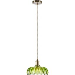 Markslöjd Kurage lampa wisząca 1x40 W antyczny mosiądz-zielona 109177