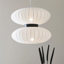 Markslöjd Daburu lampa wisząca 2x40W biało/czarna 108113