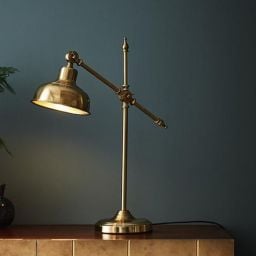 Markslöjd Grimstad lampa biurkowa 1x60W mosiądz 108116