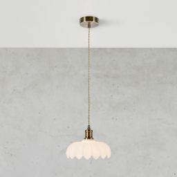 Markslöjd Kurage lampa wisząca 1x40 W biała-mosiądz 108857