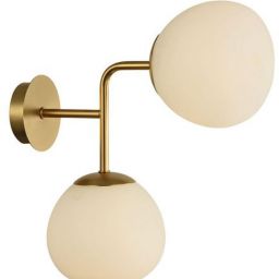 Maytoni Erich kinkiet 2x40W biały/złoty MOD221-WL-02-G