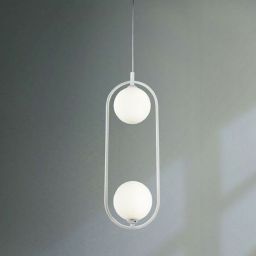 Maytoni Ring lampa wisząca 1x25W biała MOD013PL-02W