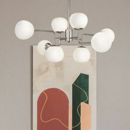 Maytoni Erich lampa podsufitowa 8x40W biała/srebrna MOD221-PL-08-N