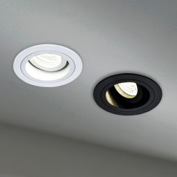 Maytoni Atom lampa do zabudowy 1x50W czarna DL025-2-01B