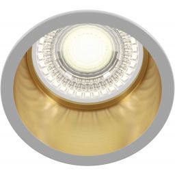 Maytoni Reif lampa do zabudowy 1x50W biały/złoty DL049-01WG