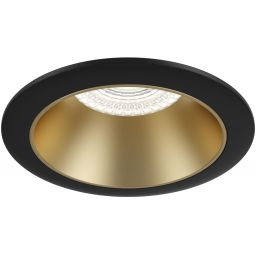 Maytoni Share lampa do zabudowy 1x15W czarny/złoty DL053-01BMG