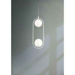 Maytoni Ring lampa wisząca 1x25W biała MOD013PL-02W