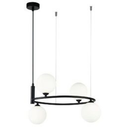 Maytoni Ring lampa wisząca 4x25W czarna MOD013PL-04B
