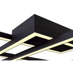 Maytoni Rida lampa podsufitowa 3x80W czarna MOD015CL-L80B