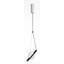 Maytoni Enigma lampa wisząca 1x5 W biała-czarna MOD150PL-L5W3K