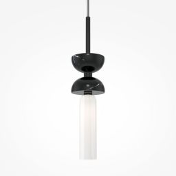 Maytoni Kyoto lampa wisząca 1x28 W czarna MOD178PL-01B