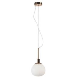 Maytoni Erich lampa wisząca 1x40W biała/złota MOD221-PL-01-G