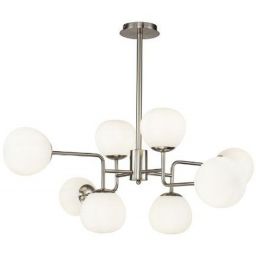Maytoni Erich lampa podsufitowa 8x40W biała/srebrna MOD221-PL-08-N