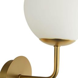 Maytoni Erich kinkiet 1x40W biały/złoty MOD221-WL-01-G