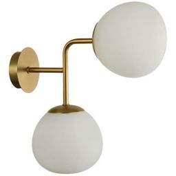 Maytoni Erich kinkiet 2x40W biały/złoty MOD221-WL-02-G