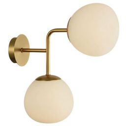 Maytoni Erich kinkiet 2x40W biały/złoty MOD221-WL-02-G