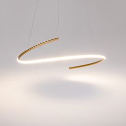 Maytoni Curve lampa wisząca 1x31 W złota MOD242PL-L33BSK