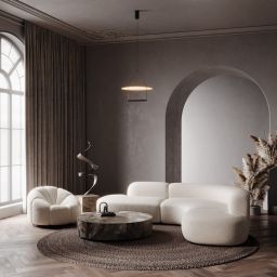 Maytoni Ambience lampa wisząca 1x30 W biała-czarna MOD280PL-L30B3K1