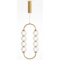 Maytoni Amulet lampa wisząca 1x16 W przezroczysta-złota MOD555PL-L11G3K