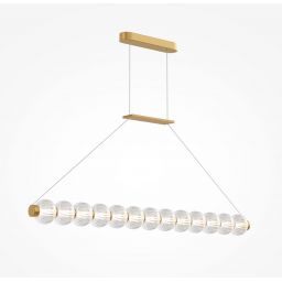 Maytoni Amulet lampa wisząca 1x22 W przezroczysta-złota MOD555PL-L18G3K
