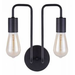 Maytoni Gilbert kinkiet 2x60W czarny T532WL-02B