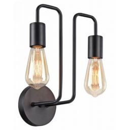 Maytoni Gilbert kinkiet 2x60W czarny T532WL-02B