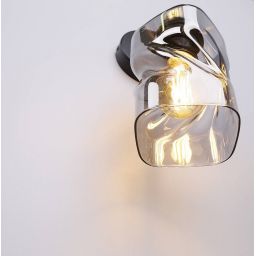 Candellux Felis kinkiet 1x60W czarny/przydymiony 21-00125