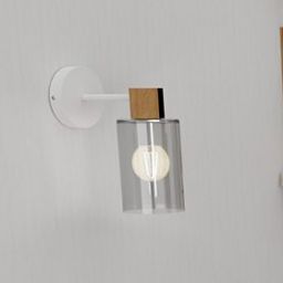 Milagro Madera kinkiet 1x60W biały/drewno MLP8553