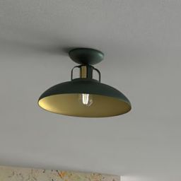 Milagro Felix Green lampa podsufitowa 1x60W zielony/złoty MLP7708