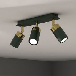 Milagro Joker lampa podsufitowa 3x7W zielony/złoty MLP7719