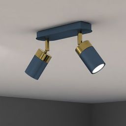 Milagro Joker lampa podsufitowa 2x7W niebieski/złoty MLP7723