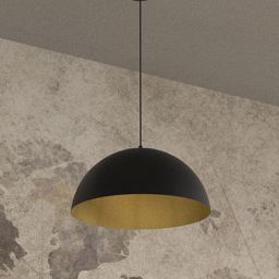 Milagro Beta lampa wisząca 1x60W czarny/złoty MLP7973