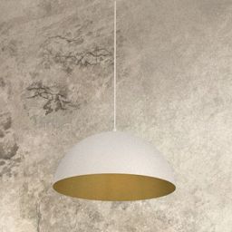 Milagro Beta lampa wisząca 1x60W biały/złoty MLP7897