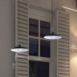 Milagro Saturn lampa solarna wisząca 1x6 W czarny EKO9150