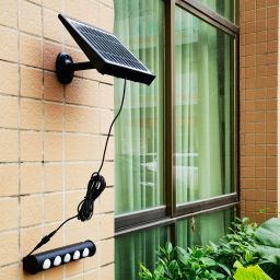 Milagro Talent kinkiet solarny 1x8 W czarny EKO8328